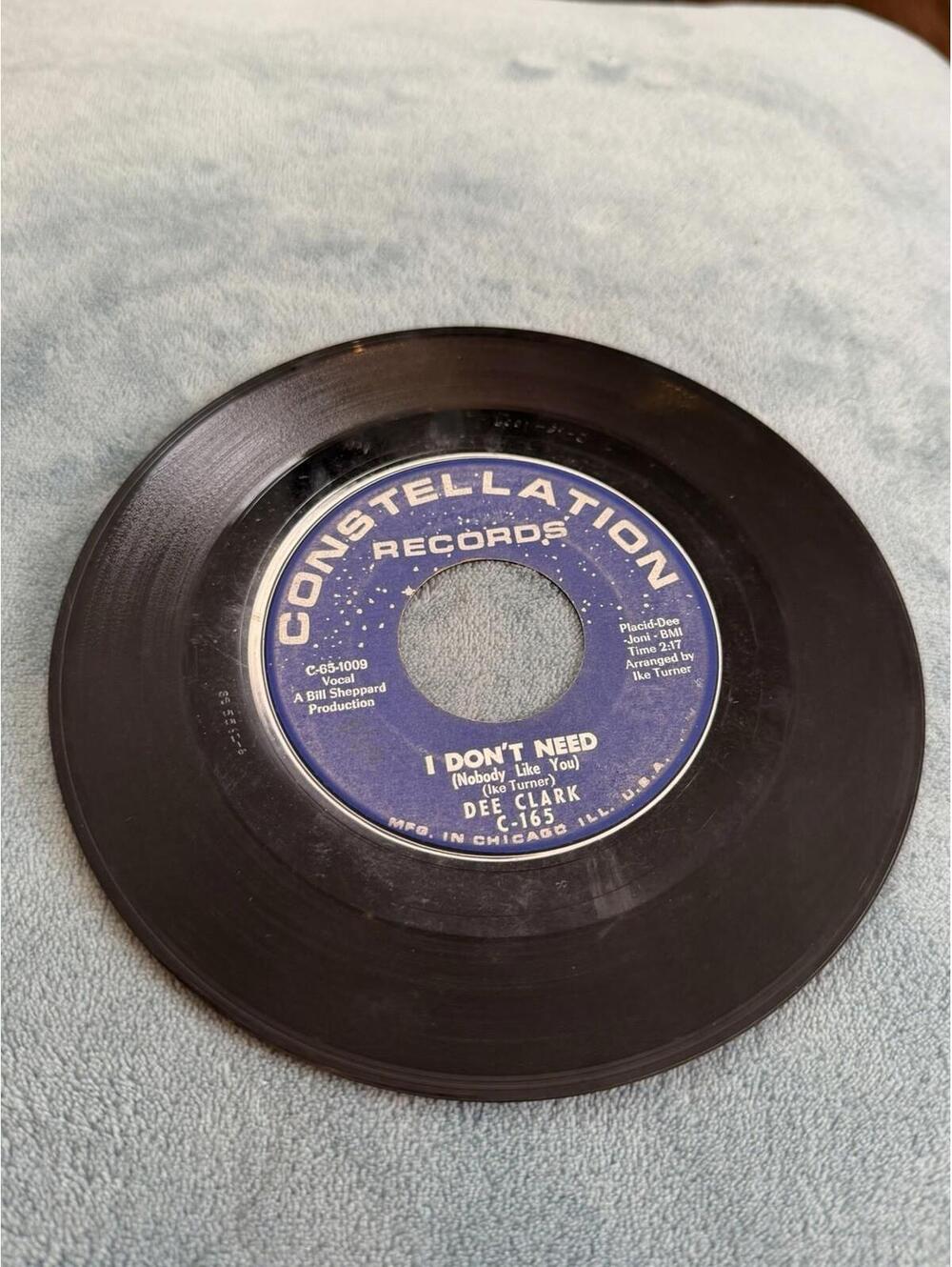 Dee Clark Hot Potato I Don’t Need Nobody Like You 45RPM Constellation Soul Vinyl
